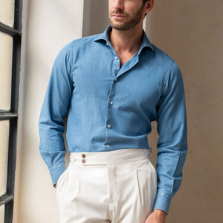 Denim blue shirt