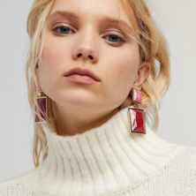 Women's Square Earring